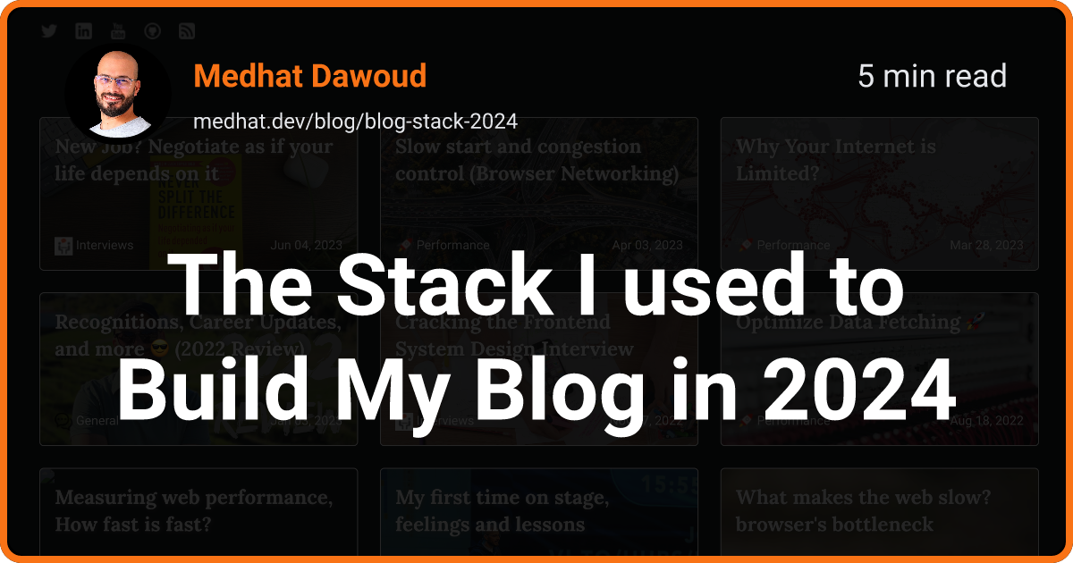 The Stack I Used To Build My Blog In 2024   Og 