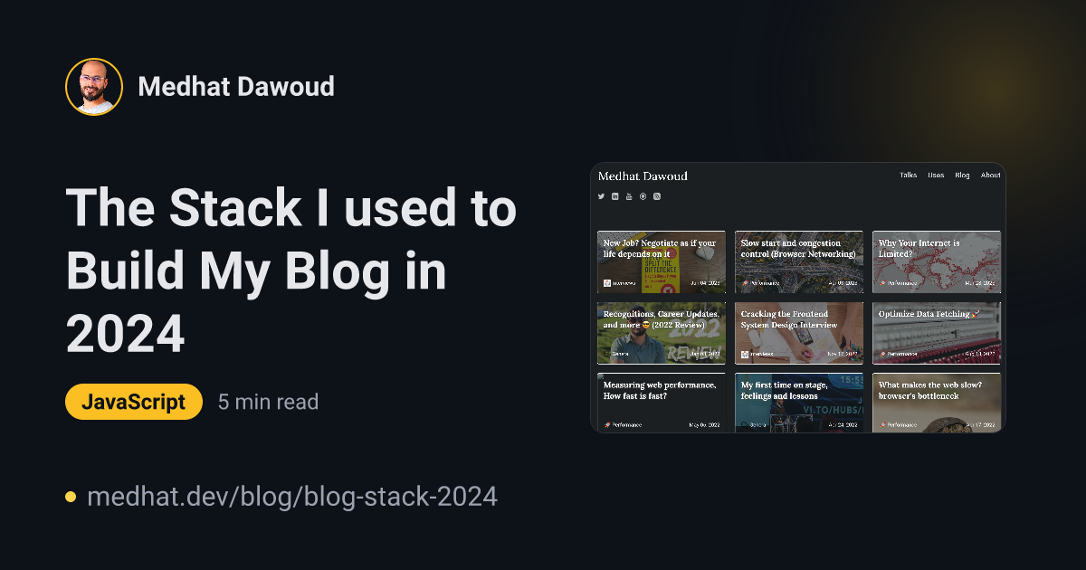 The generated social image for a blog post