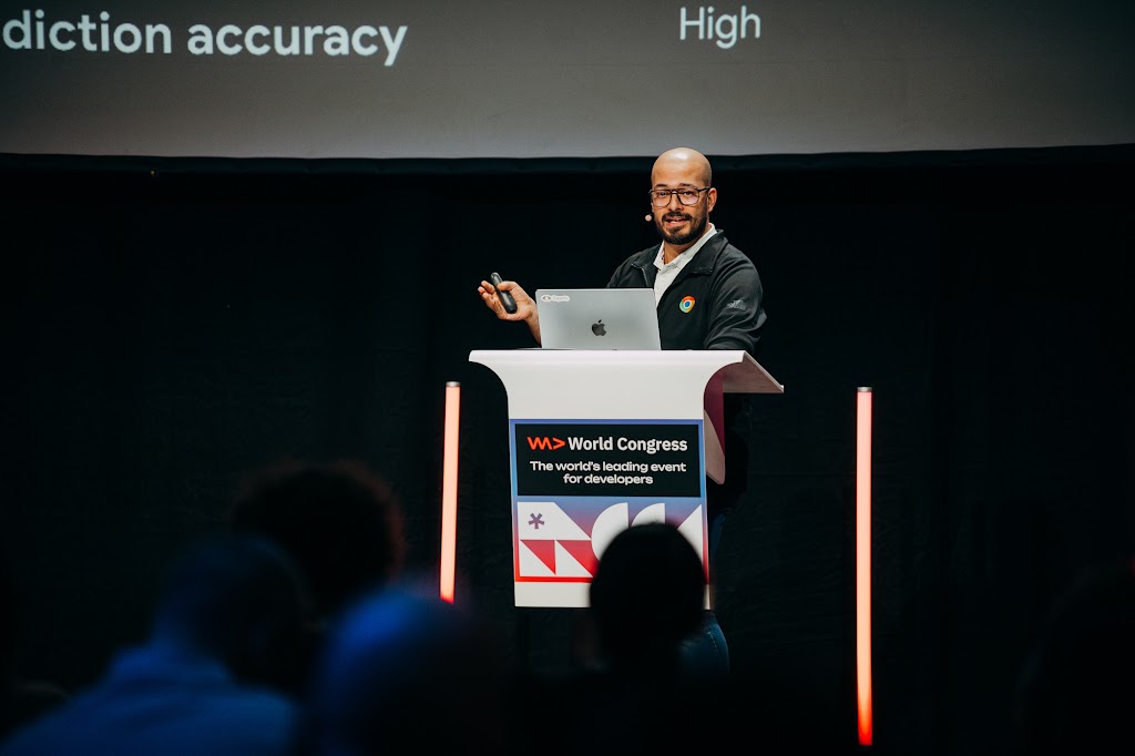 Speaking at conference